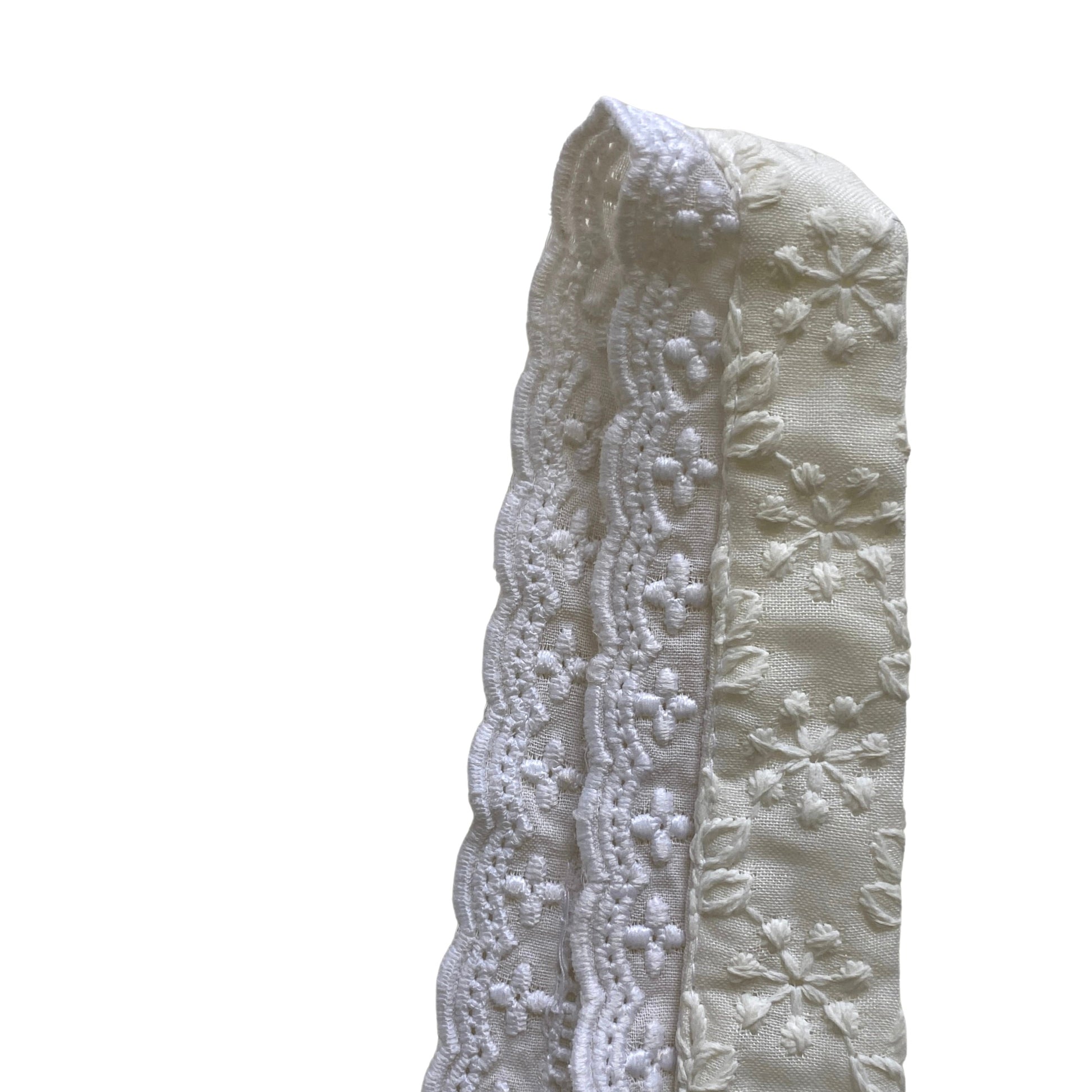 Embroidered corset strap