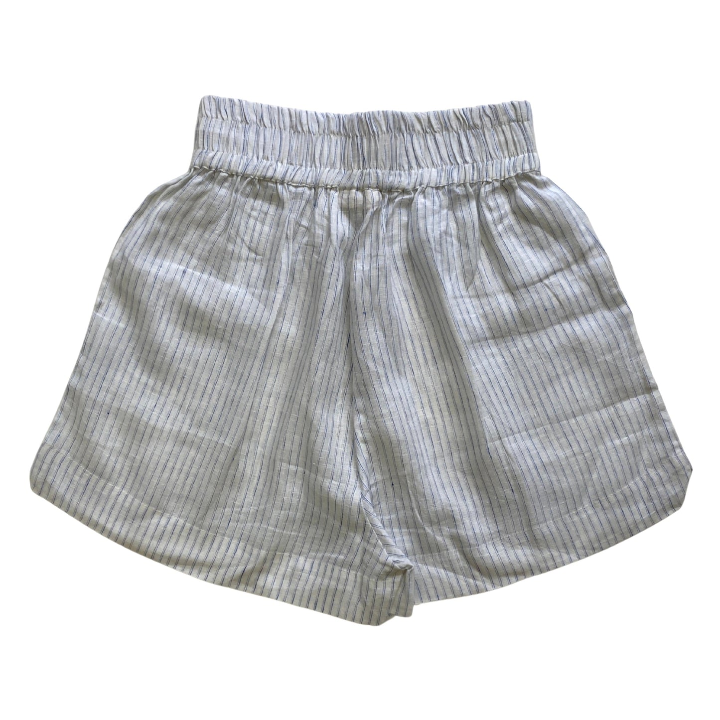 Striped shorts on a white background