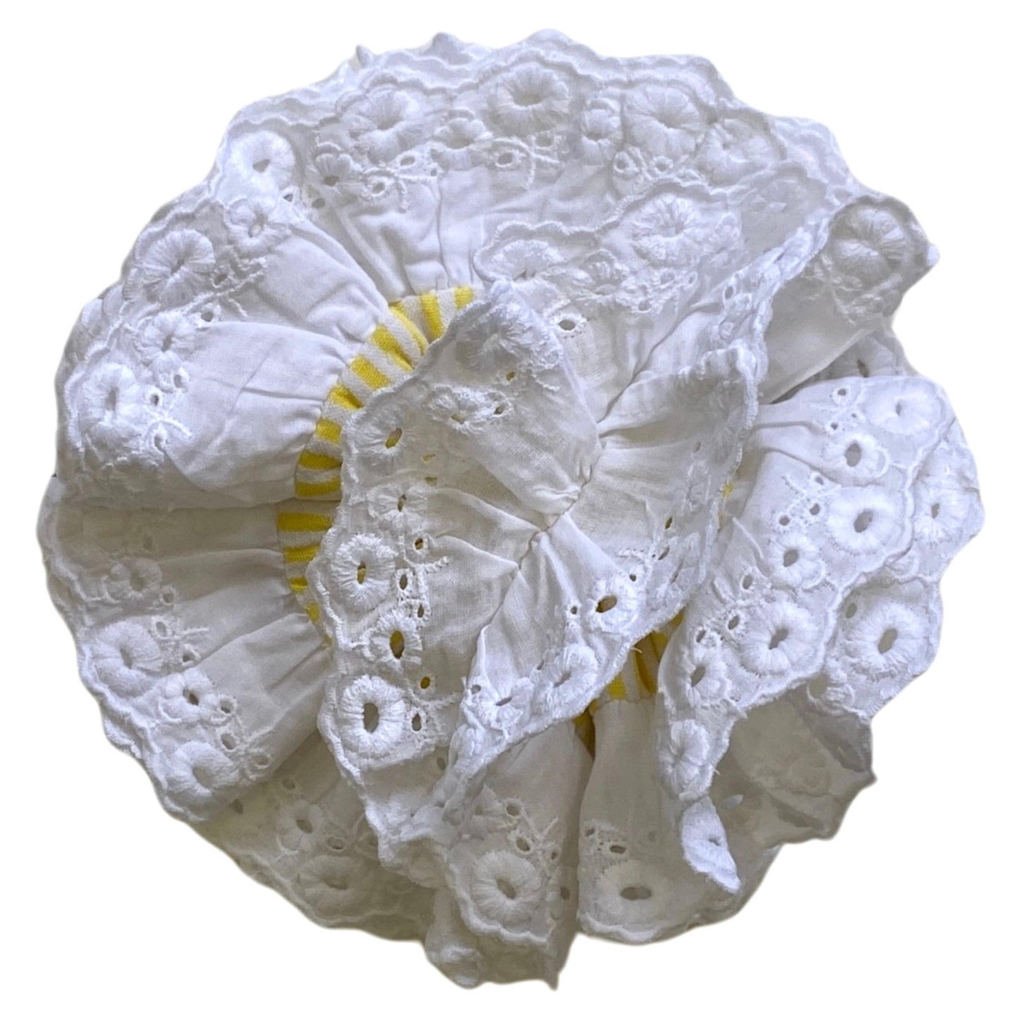 extra large lace scrunchie in stripes